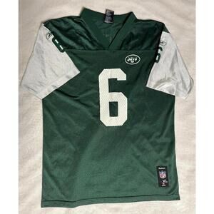 Vintage NFL New York Jets Mark Sanchez Football Jersey Reebok Youth Size XL